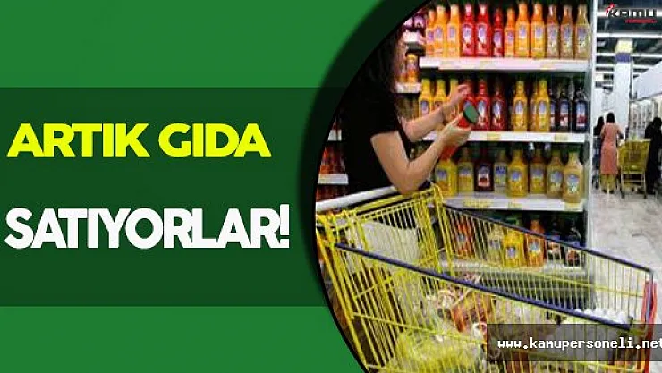 " Artık " Gıda Satan Süpermarket!