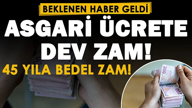 Asgari ücret için beklenen açıklama: Asgari ücrete 45 yıla bedel bir zam! Dev zammın yanı sıra vergi kesintisi kaldırılıyor