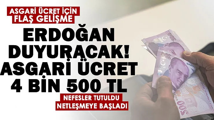 Asgari ücret zammı için milyonları heyecanlandıran gelişme! Cumhurbaşkanı Erdoğan açıklayacak: Nefesler tutuldu