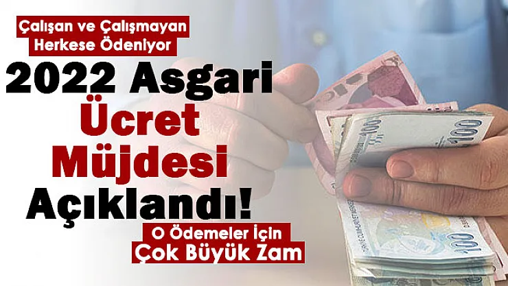 Asgari ücret zammı için müjdeli haber geldi! Çalışan veya çalışmayan herkese yapılan bu ödemeler de artıyor