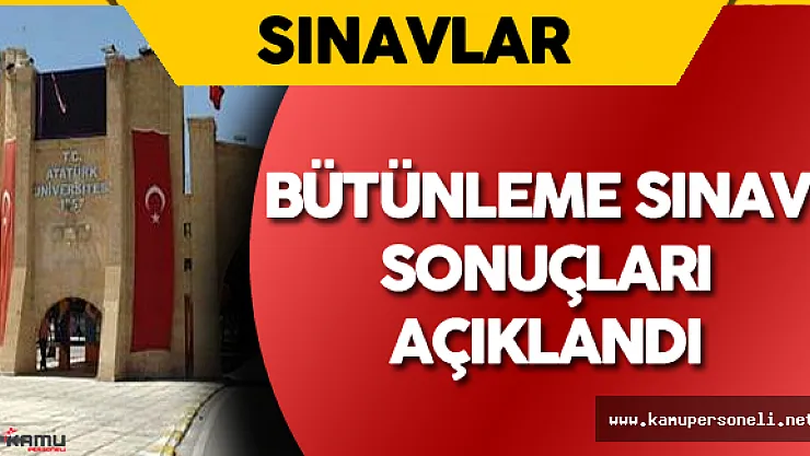 ATA AÖF Bütünleme Sınavı Sonuçları Açıklandı