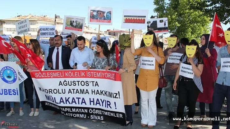 Atanamayan Öğretmenlerden Protesto