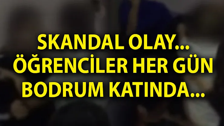 Avcılar'da Bir Ortaokulun Bodrum Katında Skandal Olay!