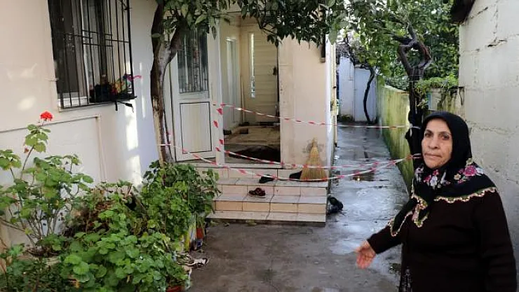 Aydın'da evin holü çöktü: 2 yaralı