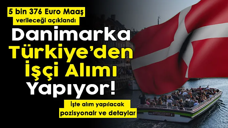 Aylık 5 bin 376 Euro maaşla Danimarka'ya Türk işçiler alınıyor! Danimarka işçi alım başvuru ekranı!