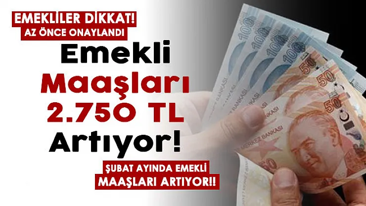 Az önce onaylandı! Emeklilerin maaşı bu ay 2 bin 750 lira artıyor