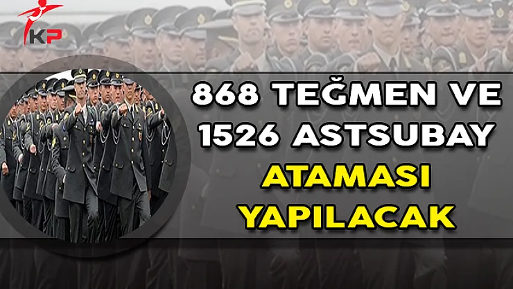 Bakan Canikli Açıkladı ! 868 Teğmen ve 1526 Astsubay Ataması Yapılacak