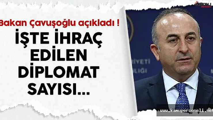 Bakan Çavuşoğlu, ihraç edilen diplomatların sayısını açıkladı