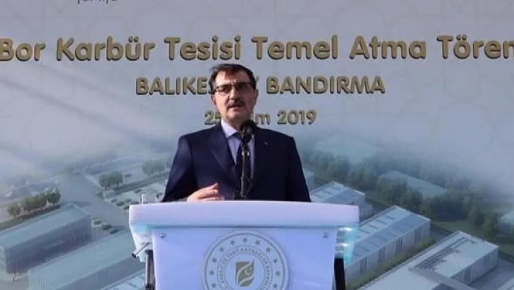 Bakan Dönmez açıkladı: TRBOR Bor Teknolojileri A.Ş 250 Personel alımı yapacak!