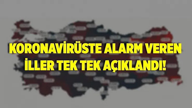 Bakan Koca koronavirüste alarm veren illeri tek tek açıkladı!