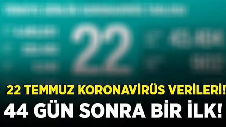 Bakan Koca son verileri açıkladı! 44 gün sonra bir ilk yaşandı!