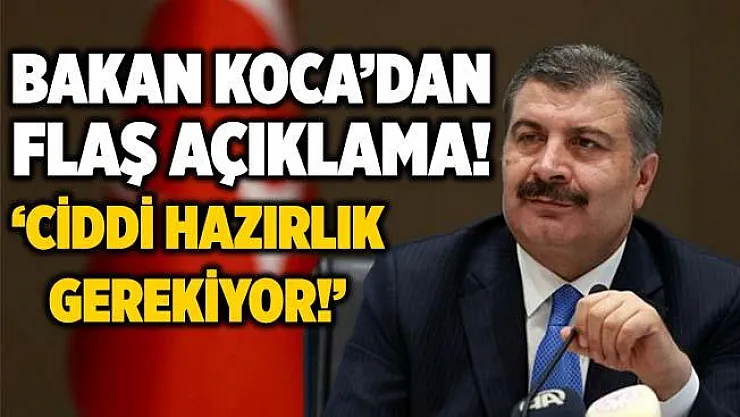 Bakan Koca'dan son dakika koronavirüs açıklaması!