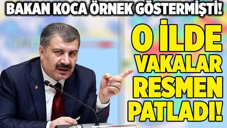 Bakan Koca'nın örnek gösterdiği Tekirdağ'da korkutan görüntü! Harita kıpkırmızı oldu!