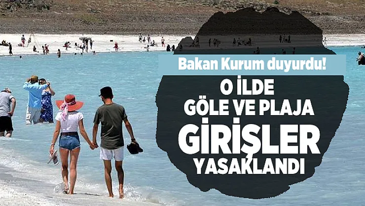 Bakan Murat Kurum duyurdu! 15 Ekim itibarıyla Salda Gölü'nün Beyaz Adalar bölgesindeki göle ve plaja girişler yasaklandı