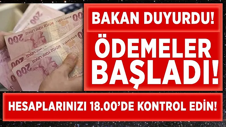 Bakan Pakdemirli duyurdu! Ödemeler bugün 18.00'de hesaplarda olacak!