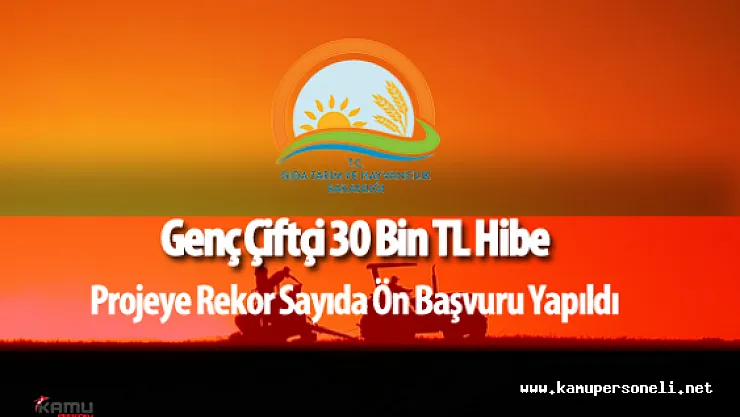 Bakan Sn. Faruk Çelik Genç Çiftçi Projesi için Başvuru Yapan Kişi Sayısını Açıkladı