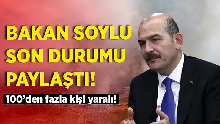 Bakan Soylu'dan fabrikadaki patlamaya ilişkin açıklama! Kahreden haberler peş peşe geldi!