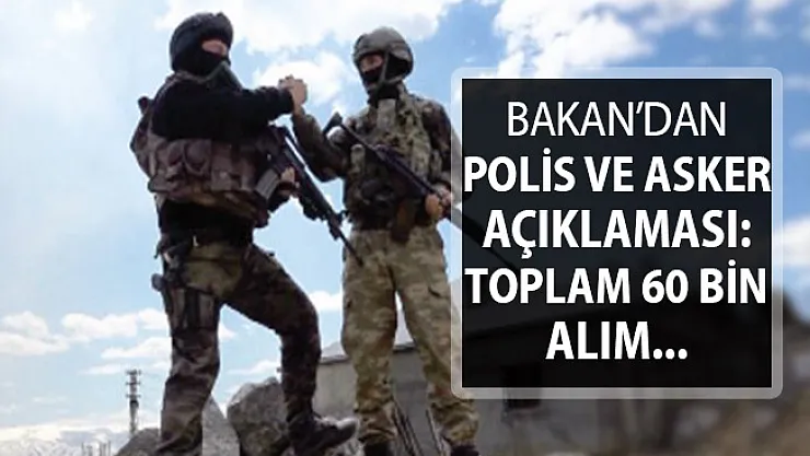 Bakan Soylu'dan Jandarma ve Polis Açıklaması: 2019'da Toplam 60 Bin Jandarma ve Polis Alımı Yapılacak