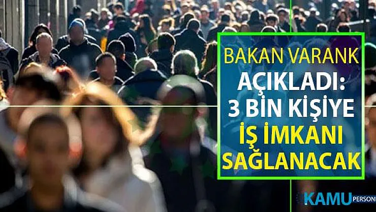 Bakan Varank'tan Teşvik Açıklaması: 3 Bin Kişiye İş İmkanı Sağlanacak