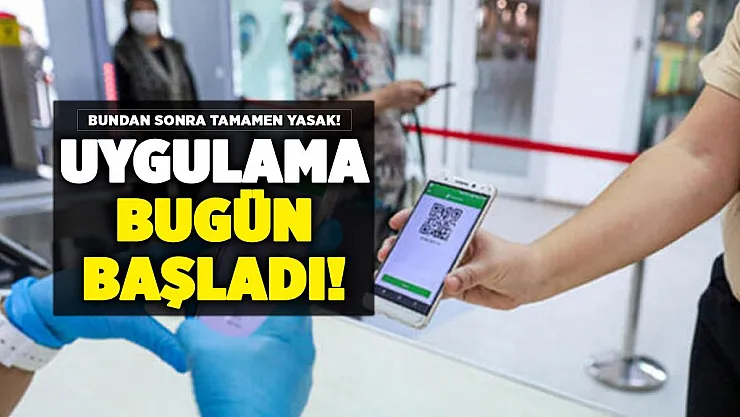 Bakanlık yeni corona virüs tedbirini duyurdu: Bundan sonra yasak