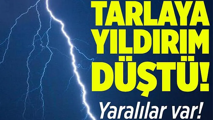 Balıkesir'de yıldırım düştü! Yaralılar var! 2'sinin durumu ağır..