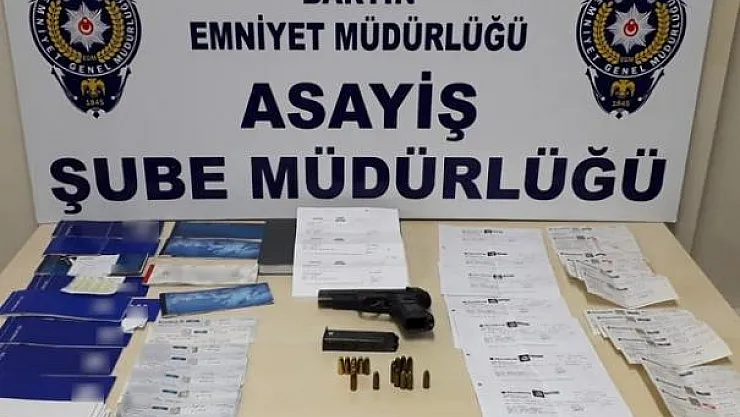 Bartın'da sahte çek operasyonu