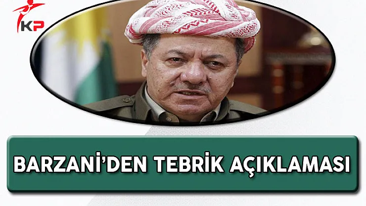 Barzani'den Cumhurbaşkanı Erdoğan ve Başbakan Yıldırım'a Tebrik