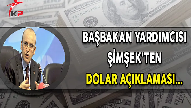 Başbakan Yardımcısı Mehmet Şimşek'ten Dolar Açıklaması