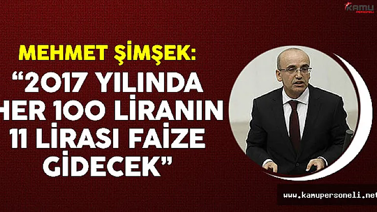 Başbakan Yardımcısı Şimşek'ten faiz harcamaları açıklaması