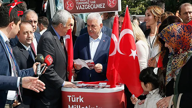Başbakan Yıldırım'dan MHP Standında Açıklama: Hedefimiz Bir
