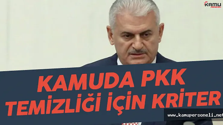 Başbakan'dan 'Kamudaki PKK Temizliği Sürecek' Mesajı