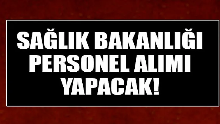 Başvuru ekranı bu sabah açıldı: Sağlık Bakanlığı sürekli işçi alımı yapıyor! 1.356 temizlik görevlisi alınacak