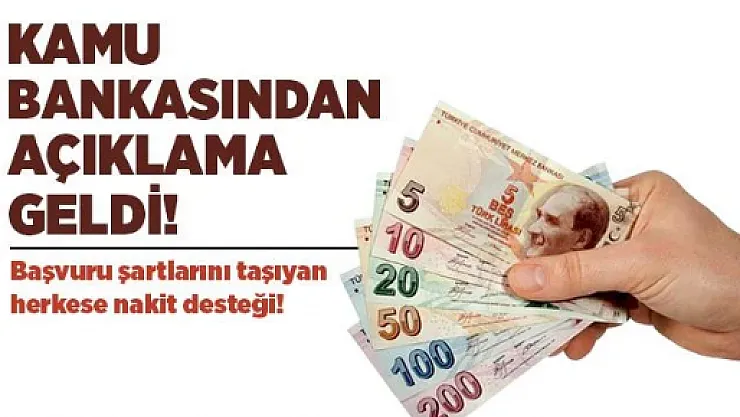 Başvuru şartlarını taşıyan herkese Halkbank anında nakit desteği veriyor!