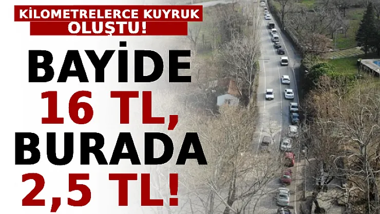 Bayide 16 TL, burada 2,5 TL! Vatandaşlar Akın Etti Kilometrelerce Kuyruk Oluştu!