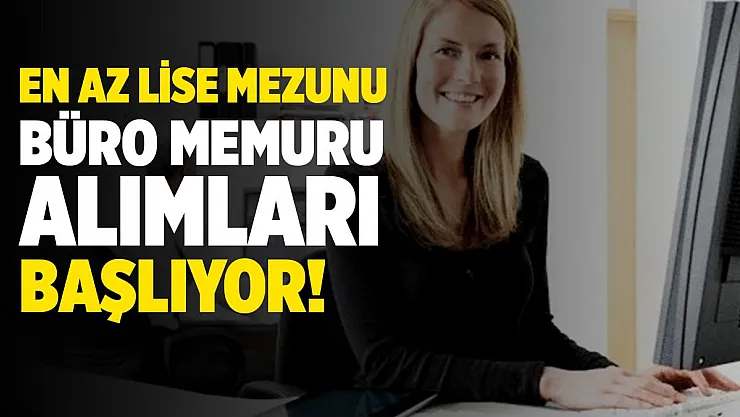 Belediyeye en az lise mezunu daimi büro memuru alınacak!