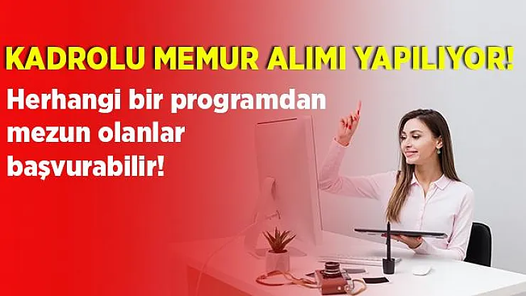 Belediyeye memur alımı yapılıyor! Herhangi bir programdan mezun olan adaylar başvurabilir!
