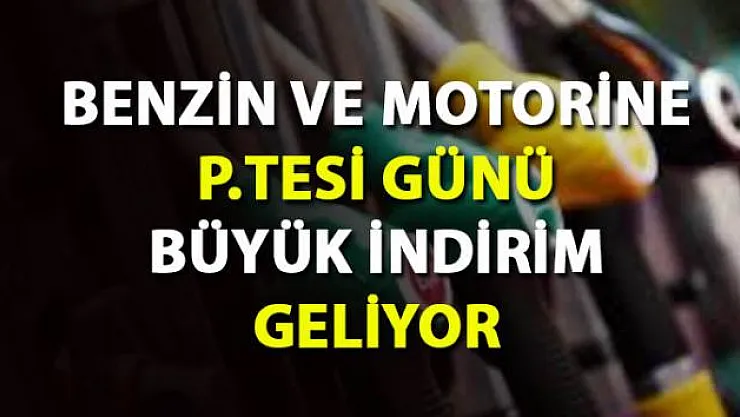 Benzinde indirim- Motorinde İndirim Müjdesi