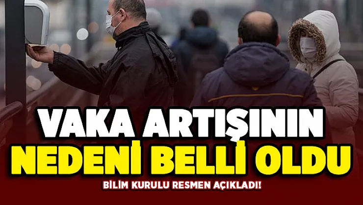 Bilim Kurulu duyurdu! Vaka artışının nedeni belli oldu