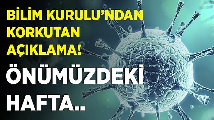 Bilim Kurulu'ndan kritik açıklama! Önümüzdeki hafta görülebilir..