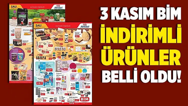 BİM aktüel ürünler kataloğu yayımlandı! 3 Kasım BİM aktüel ürünler kataloğu indirimli ürünler belli oldu! 3 Kasım BİM kataloğu 2020