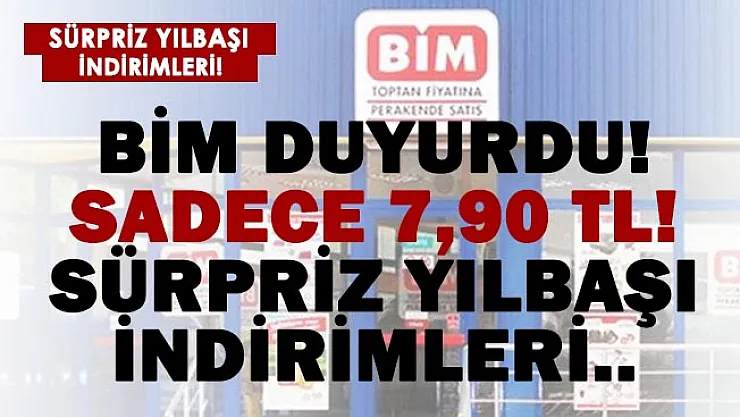 BİM yılbaşı sürpriz indirimlerini duyurdu! Herkes akın edecek! 7,90 TL'den satılacak..