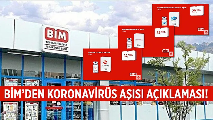 BİM'den koronavirüs aşı açıklaması geldi! BİM ucuz koronavirüs aşı satışı yapacak mı?