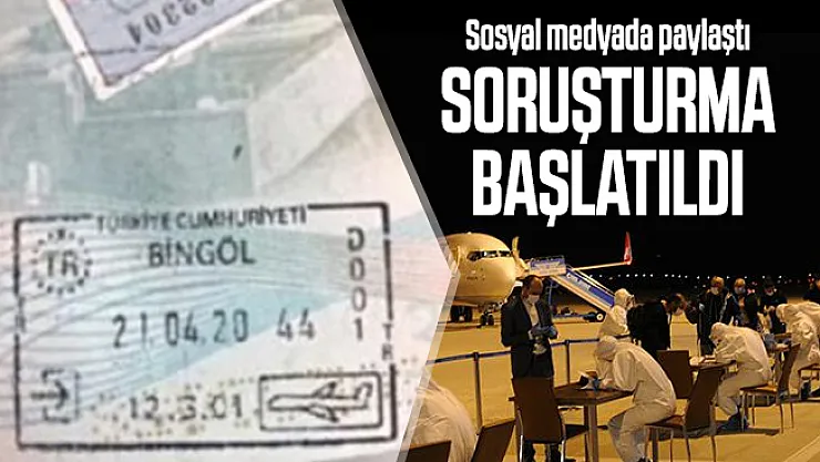 Bingöl'e getirildi! Sosyal medya paylaşımı sonrasında soruşturma açıldı!