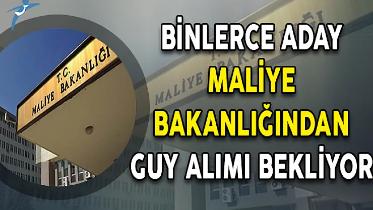 Binlerce Aday Maliye Bakanlığından Gelir Uzman Yardımcısı (GUY) Alımı Bekliyor