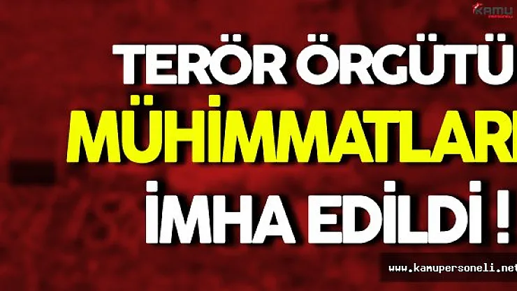 Bitlis'de Terör Örgütünün Mühimmatları İmha Edildi