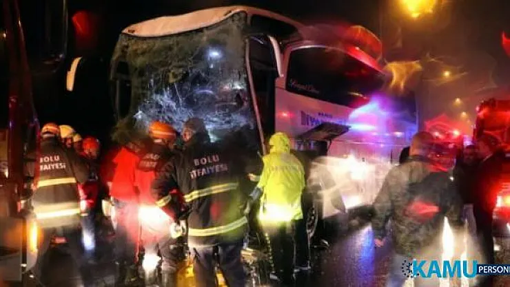 Bolu TEM Otoyolu'nda yolcu otobüsü TIR'la çarpıştı! Çok sayıda yaralı var