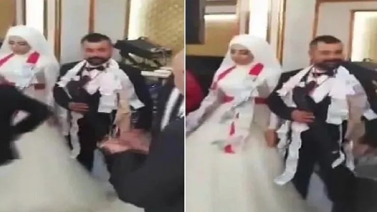 Böyle Takı Töreni Görülmedi: Damada Pompalı Tüfek Taktılar