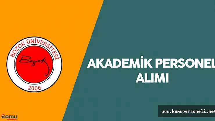 Bozok Üniversitesi Akademik Personel Alımı Yapacak