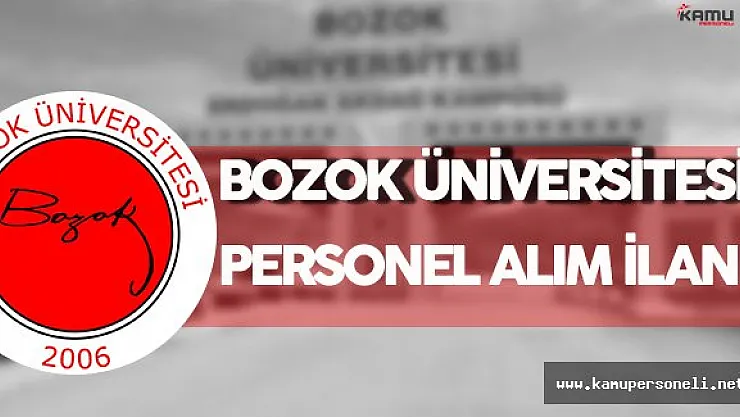 Bozok Üniversitesi Personel Alım İlanı