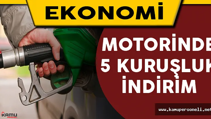 Bu Gece İtibariyle Motorinde 5 Kuruş İndirim Yapıldı